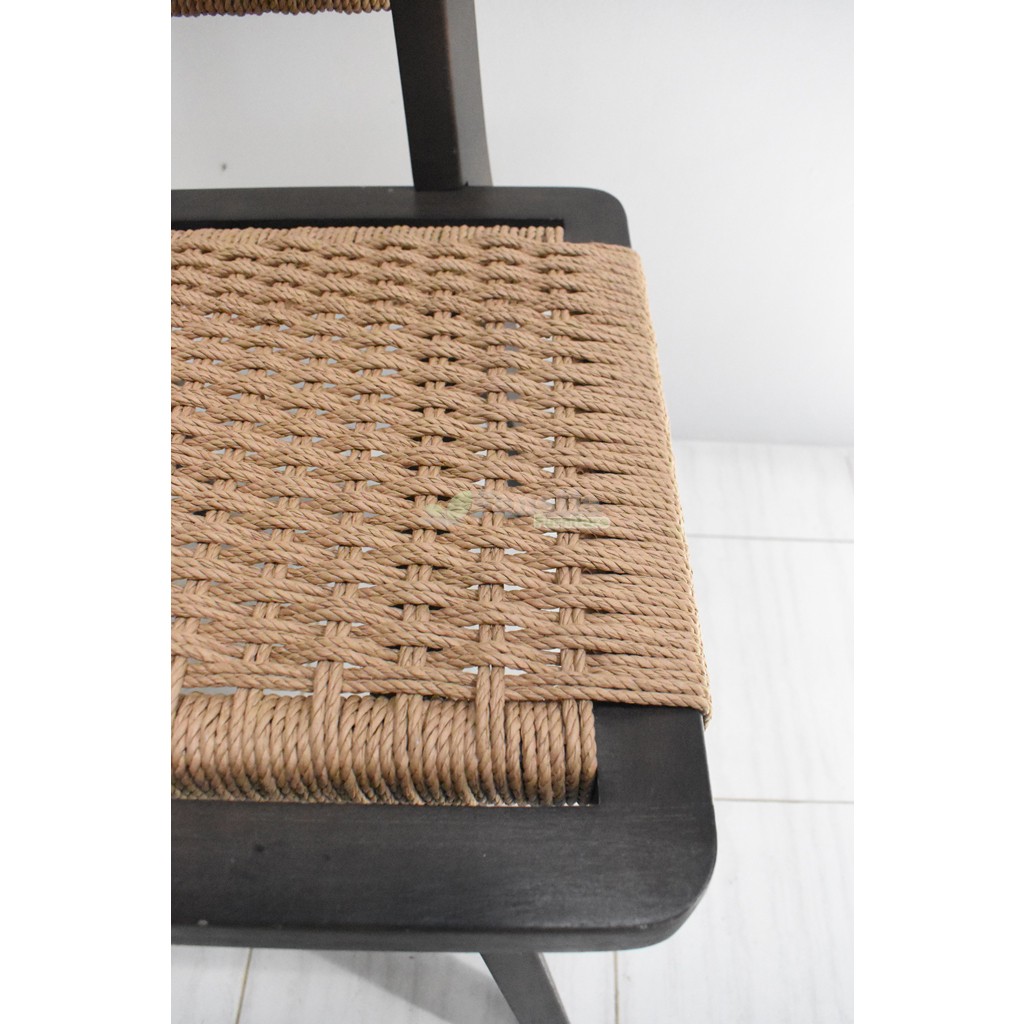 Black Restaurant Rope Chair Set Collection (11)