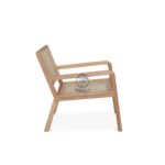 Jepara Armchair with its Cane and Solid Teak Frame - Image 4