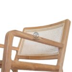 Jepara Armchair with its Cane and Solid Teak Frame - Image 7