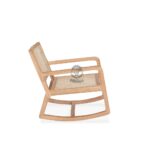 Jepara Rocking Chair in Cane and Solid Teak - Image 4