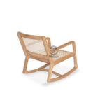 Jepara Rocking Chair in Cane and Solid Teak - Image 5