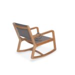 Jepara Rocking Chair in Grey Textilene and Solid Teak - Image 3