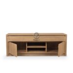 Natural Teak Wood TV Table - Image 3