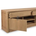 Natural Teak Wood TV Table - Image 4