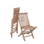 Oval solid teak garden furniture set with 6 folding chairs - Image 7