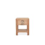 Solid Teak Bedside Table With One Drawer - Image 7