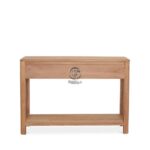 Solid Teak Console Table With Two Drawers - Image 3